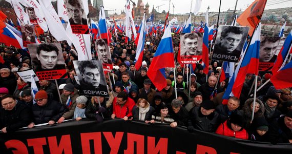 راهپیمایی روسی‌ها به‌خاطر ترور بزرگترین منتقد پوتین