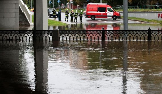 جان باختن یازده تن در نتیجه سرازیر شدن سیلاب در روسیه