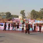 ساکنان غور مقیم هرات تجمع اعتراضی برگزار کردند