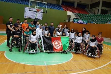 تیم ویلچر بسکتبال بانوان افغانستان در پارالمپیک آسیا راه یافت