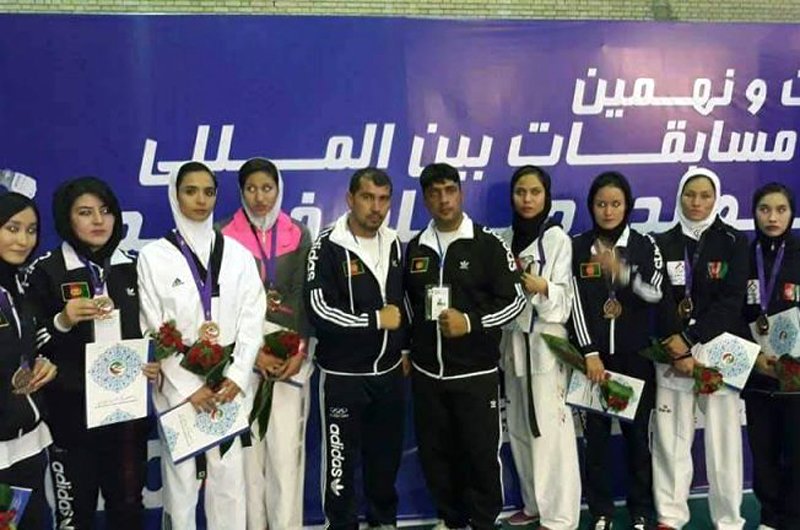 تیم دختران«تکواندو»افغانستان مقام سوم «جام فجر» را گرفتند