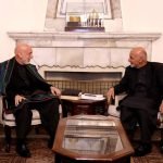 اشرف غنی با حامد کرزی رییس جمهور پیشین کشور دیدار کرد