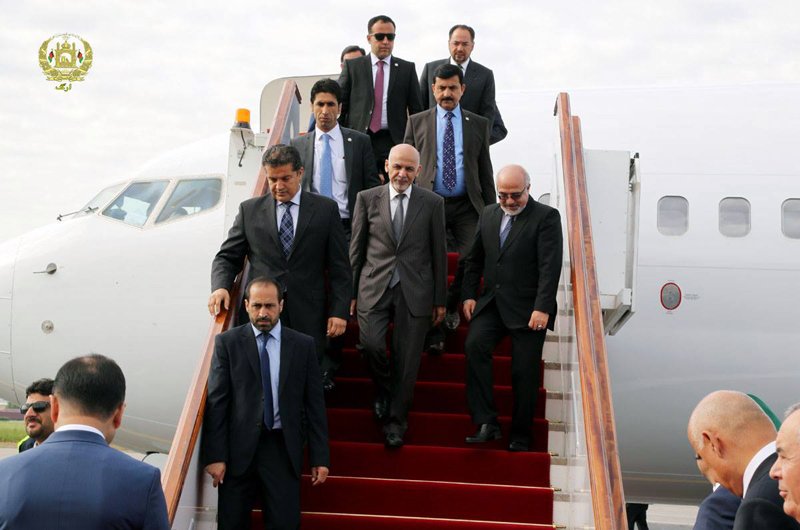 رییس جمهورغنی به امارات سفر کرد