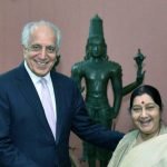 خلیل‌زاد با وزیر خارجه هند دیدار کرد