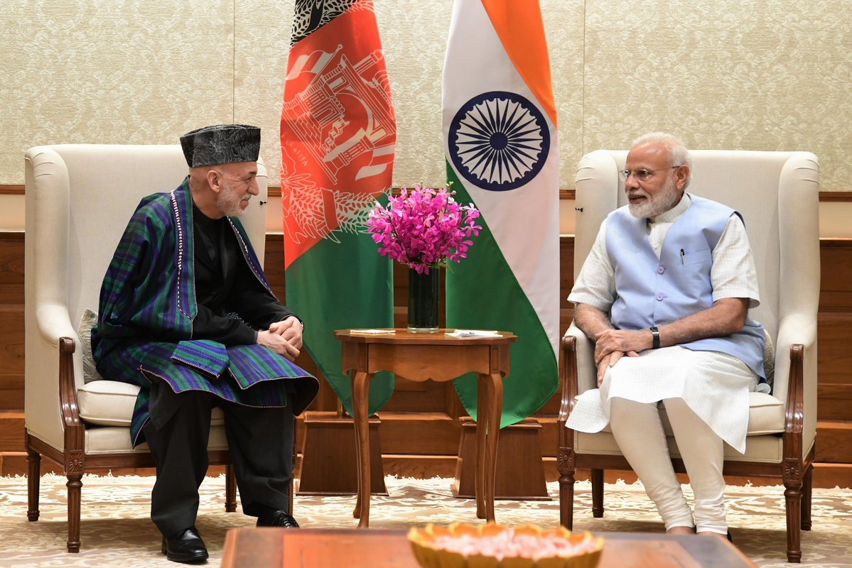 نخست وزیر هند در دیدار با حامد کرزی بر حمایت مستمر از افغانستان تاکید کرد