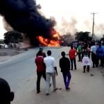 انفجار تانکر سوخت در اوگاندا ۱۰ نفر را در آتش سوزاند
