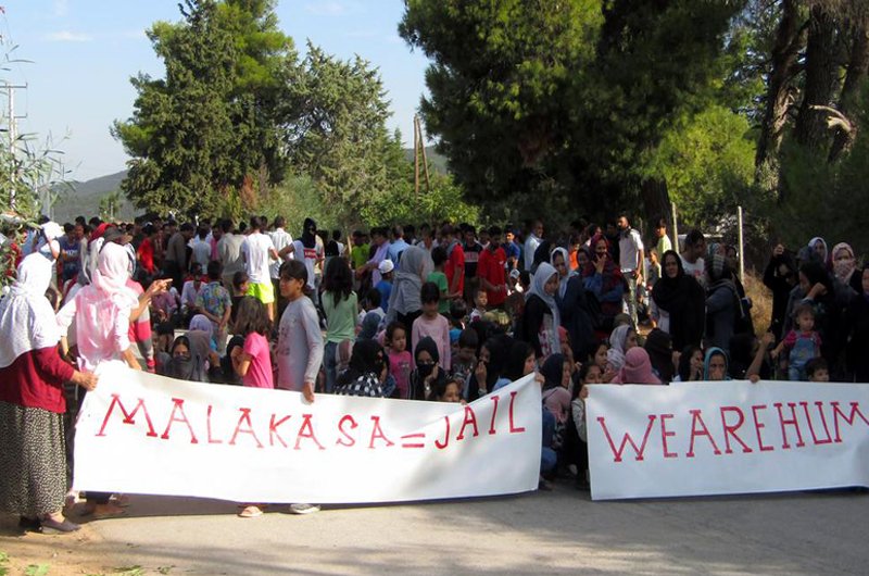 پناهجویان کمپ «مالاکاسا» یونان خواستار رسیدگی به حقوقشان شدند