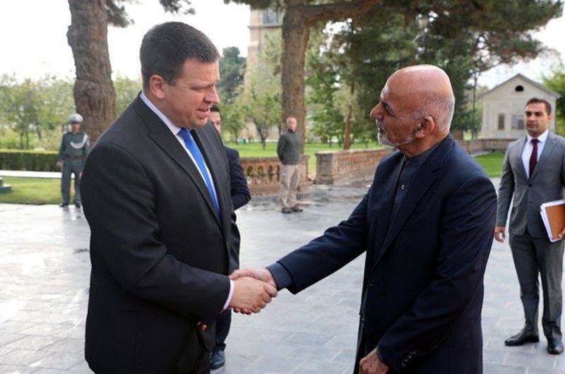 رییس جمهور غنی با نخست وزیر استونی در کابل دیدار کرد
