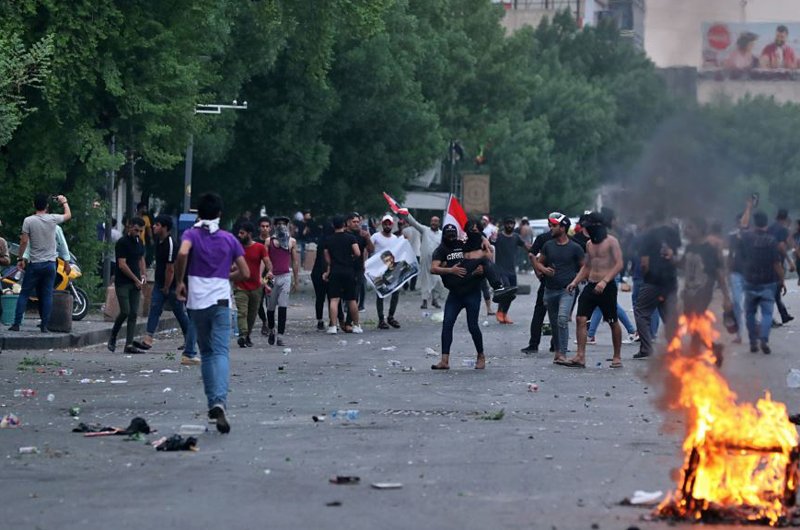 با آرام شدن نسبی بغداد وزارت داخله عراق شمار کشته‌های اعتراضات را اعلام کرد