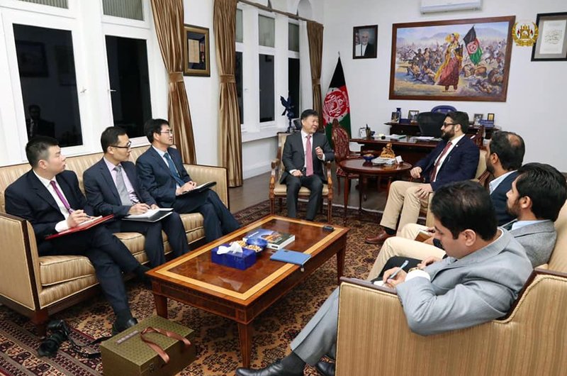  دیدار مشاور امنیت ملی افغانستان با سفیر جدید چین